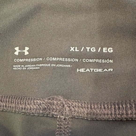 Under Armour Heat Gear Compression Leggings Womens Ankle Gray White Zip XL NWT - Picture 6 of 16